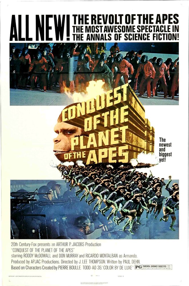 Завоювання планети Мавп фільм (1972)
